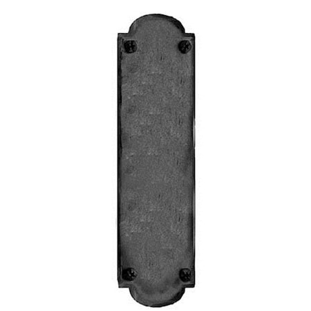 Acorn Mfg Acorn IMCBP 15-3/4" Iron Art Hand Forged Iron Push Plate - Black IMCBP